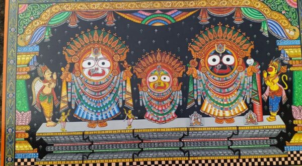 Jagannath #3 - Pattachitra Painting (24"x36")