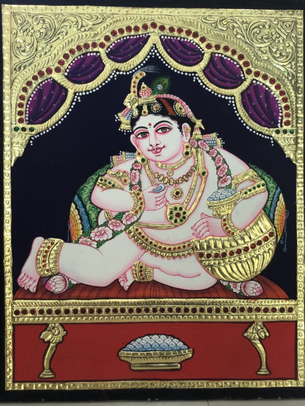 Tanjore Painting Ganesh Arumugam 08