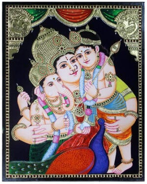Tanjore Painting Ganesh Arumugam 10