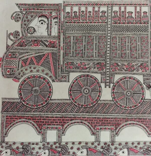 Madhubani painting - Chandra Bhushan - 26