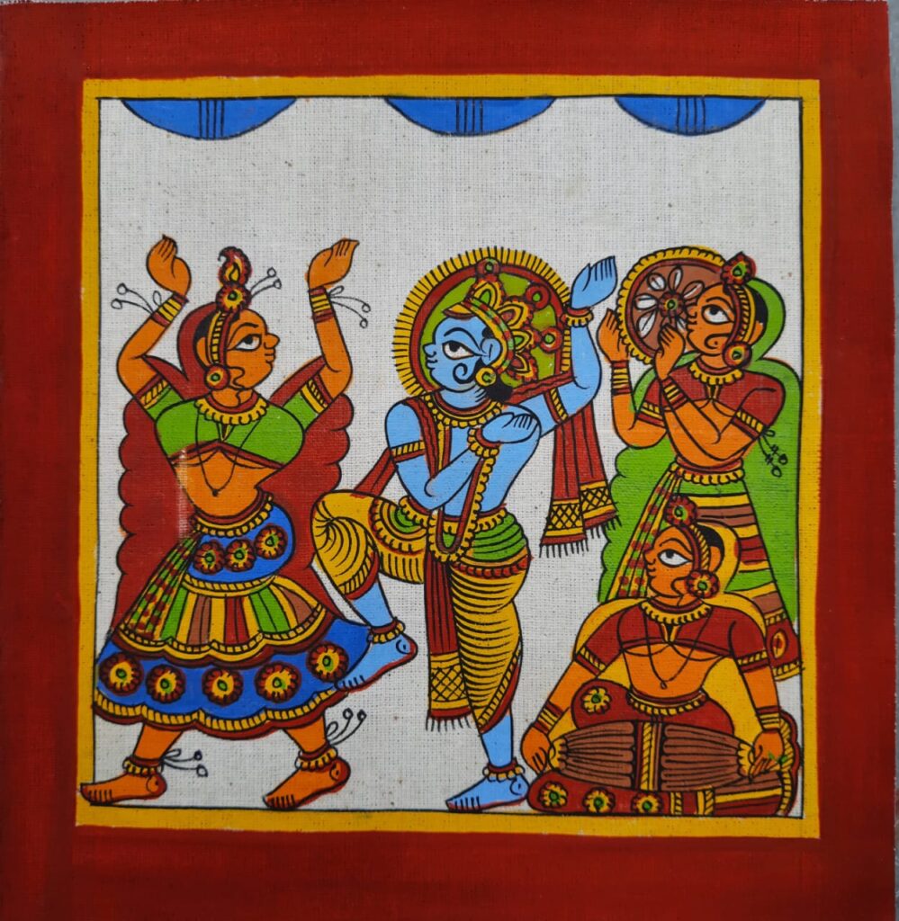 Krishna #2 - Phad painting (8