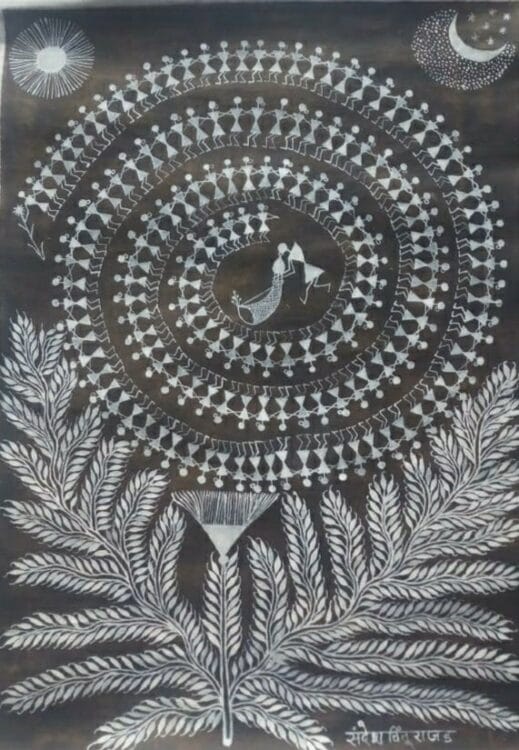 Tarpa Dance - Warli painting (14