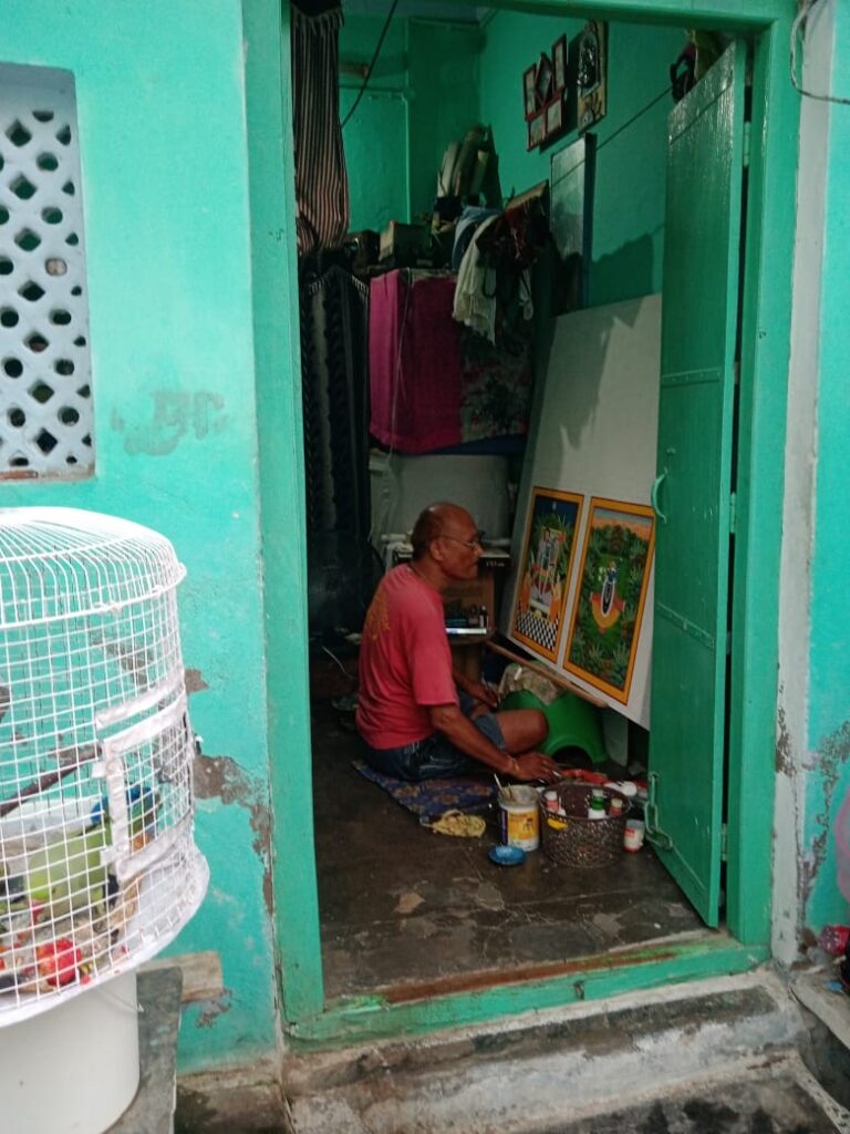 Daulatram Artist Pichwai Painting At Work