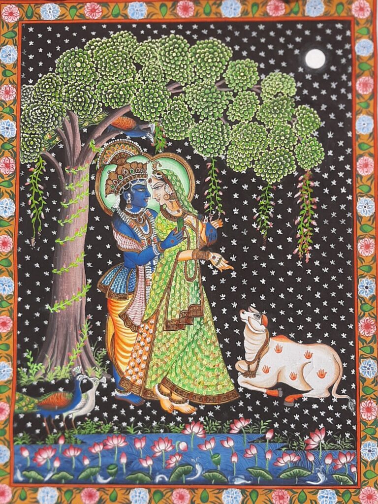 Eternal Love Radha Krishan Pichwai Painting