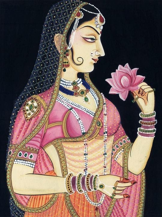 Rajathani painting - Pankhuri - 01