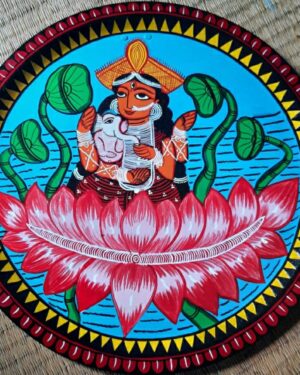 Ganesh Janani - Kalighat painting - Amiruddin Chitrakar - 02