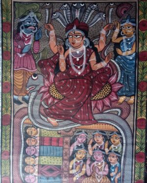 Manasa Devi - Pattachitra painting - Rahim Chitrakar - 10