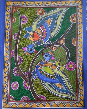 Loving Birds - Madhubani - Nalinee - 05