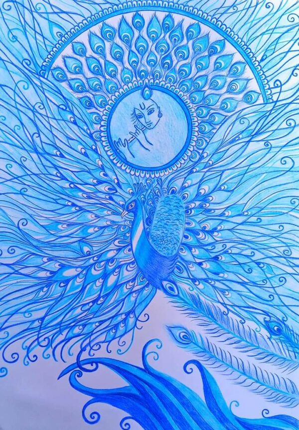 Peacock - Mandala painting - Snehlata - 11