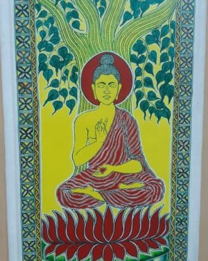 Buddha - Manjusha painting - Aman Sagar - 04