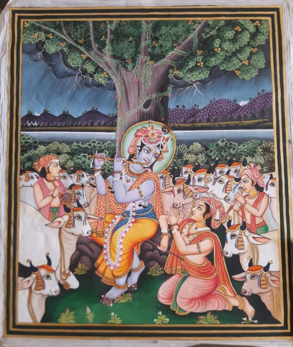 Divine Krishna- Pichwai - Minakshi - 09
