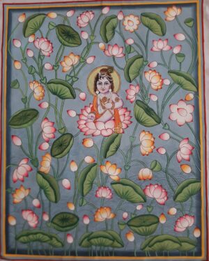 Lotus Pond - Pichwai - Minakshi - 10