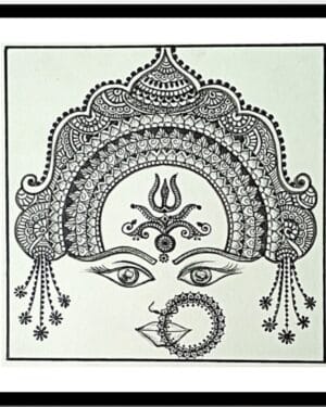 Durga - mandala art - geetanjali - 61