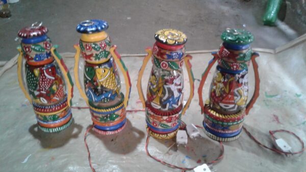 Handpainted lanterns - Indian Handicraft - Anur Chitrakar - 02