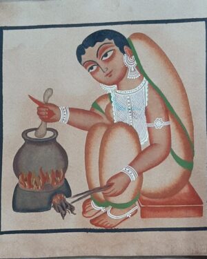 Kalighat painting - Bapi Chitrakar - 01