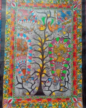 Tree of Life - Madhubani painting - Sharvan Paswan - 03