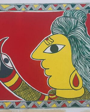 Lord Shiva - Manjusha painting - Pankhuri - 02