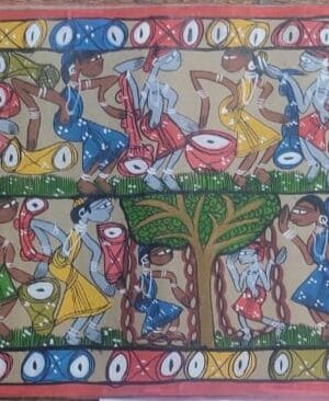 Tribal dance - Pattachitra - Gura Chitrakar - 01