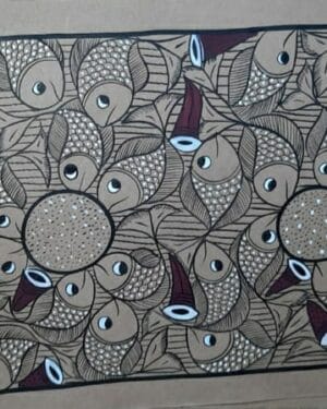 Fish Marriage - Pattachitra painting - Ayesa Chitrakar - 10