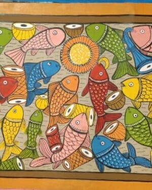 Fish marriage - Patua art - Jaba Chitrakar - 02
