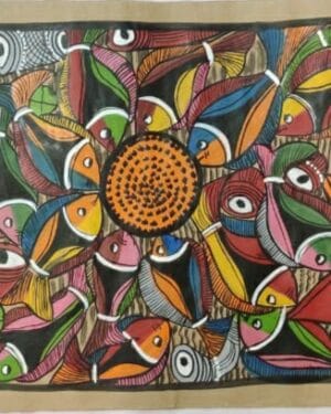Fish marriage - Patua art - Jaba Chitrakar - 08