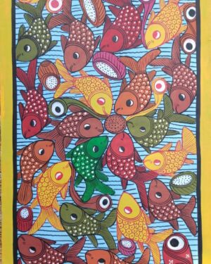 Fish marriage - Patua art - Rahima Chitrakar - 06