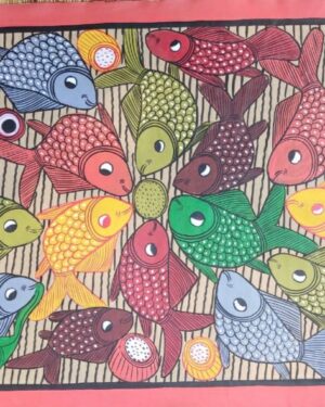 Fish marriage - Patua art - Rahima Chitrakar - 07