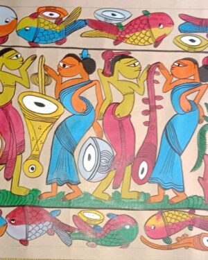 tribal dance - Patua art - jaharana chitrakar - 04