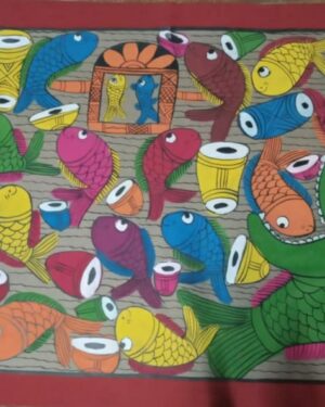 Fish Marriage - Pattachitra - Ahed Chitrakar -10