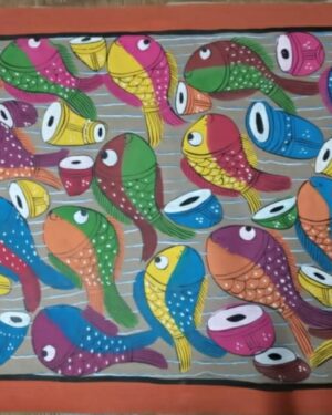 Fish marriage - Pattachitra - Ahed Chitrakar -12