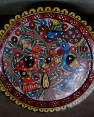 Bird painting - kalighat painting - Indian handictraft - Dilu Chitrakar - 02