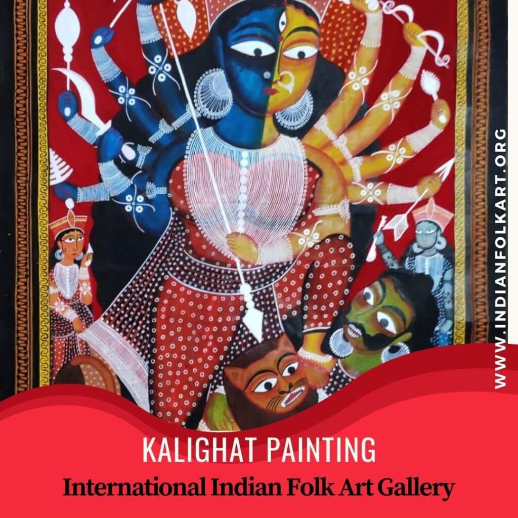 Kalighat Painting International Indian Folk Art Gallery 02