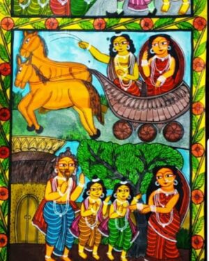 Sita enters the Abyss Patua Art Manimala Chitrakar 06