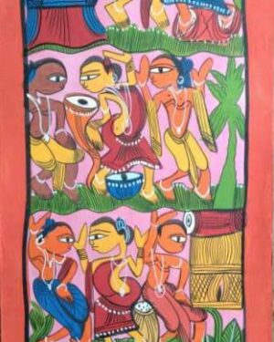 Tribal Dance Painting Patua Art Yarul Chitrakar 01