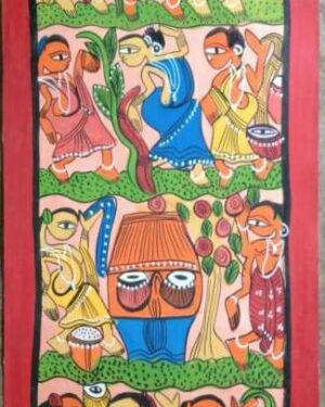 Tribal Dance Painting Patua Art Yarul Chitrakar 05
