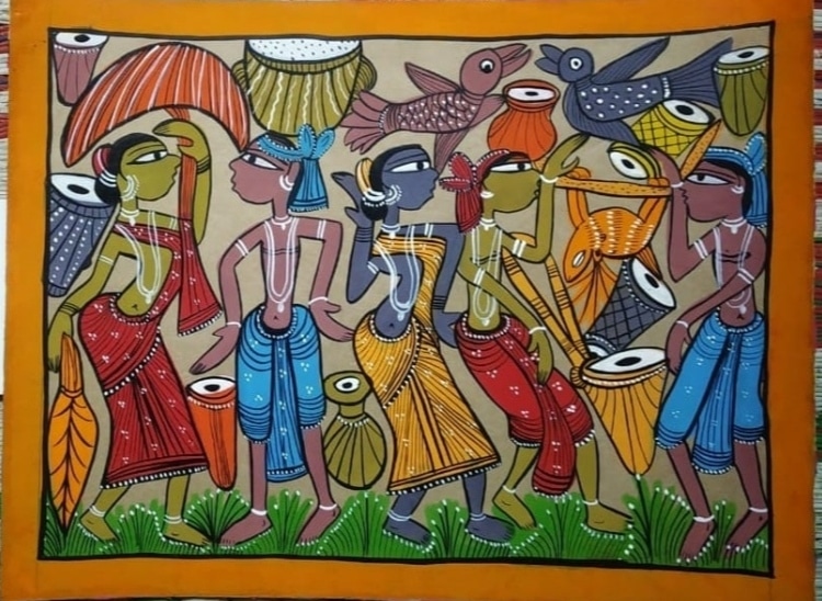 Tribal Painting #3 - Patua/Pattachitra painting (1 ft 2