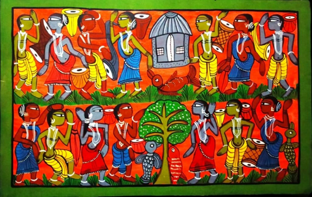 Tribal Painting #4 - Patua/Pattachitra painting (1 feet 10