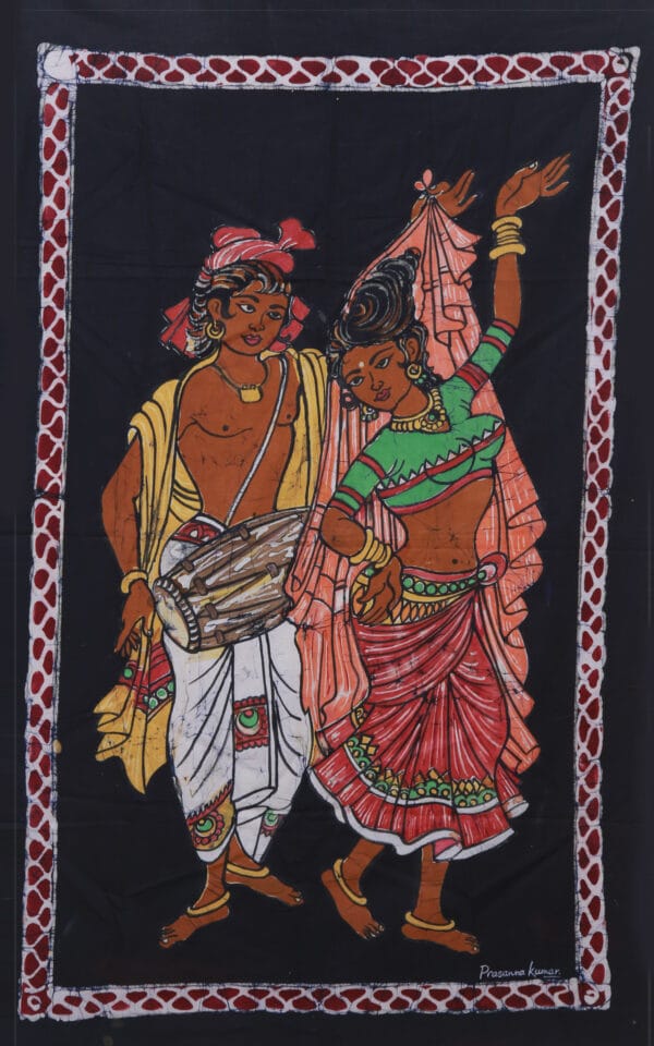 Dancers-Batik painting -Prasanna Kumar - 02
