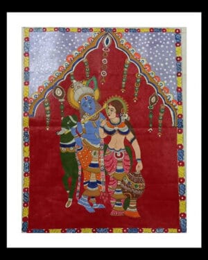 Radha Krishna - Kalamkari painting - Ashish - 01