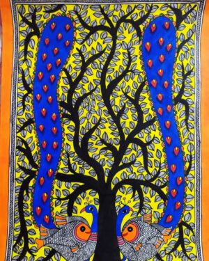 Tree of Life - Madhubani painting - Avdhesh Kumar - 01