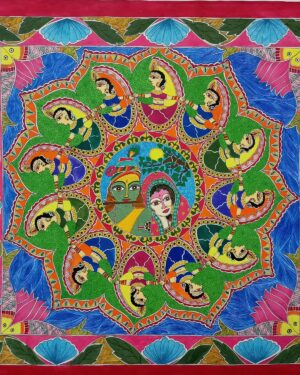 Raasleela - Madhubani painting - Kanchan - 02