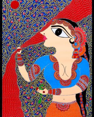 Radha Madhuban - Madhubani painting - Renu Singh - 03