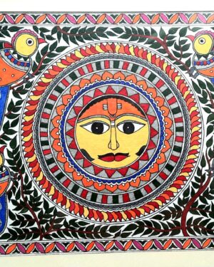 Surya Devta - Madhubani painting - Shradha Joshi - 02