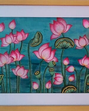 Lotus Pond - Pichwai painting - Kanchan Nayyar - 08