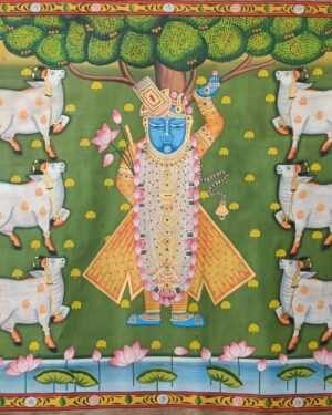 Shrinathji Under Kadamb Tree - Pichwai painting - Varta Shrimail - 03