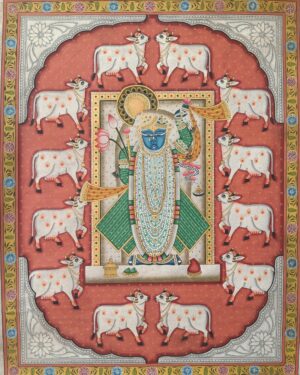 Shrinathji Cows - Pichwai painting - Varta Shrimail - 11
