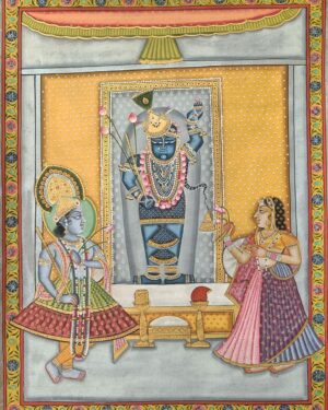 Shrinathji Shringar - Pichwai painting - Varta Shrimail - 14