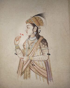 Mumtaj - Rajasthani Miniature - Charu Singh - 12
