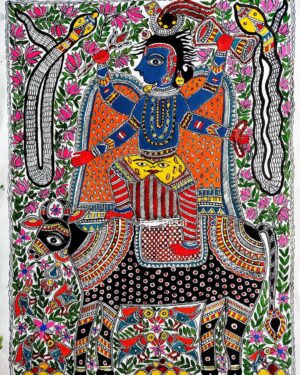 Shiva - Madhubani painting - Tejal Desai - 03