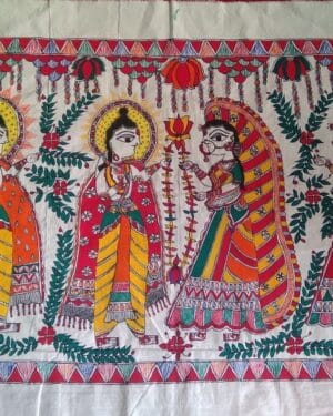 Sita Swayamvar - Madhubani painting - Kajal - o3